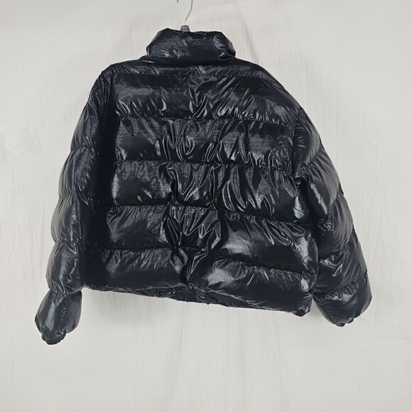 Fabletics Wander Puffer Jacket by in Black Shine Size 1X Plus Size Women's - Picture 11 of 12